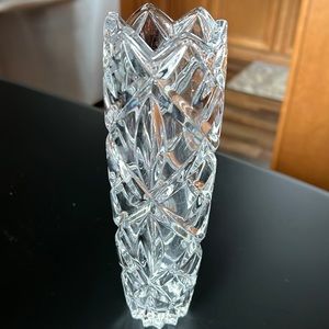 Gorham Fine Lead Crystal Flower Vase Made In Germany. Measures 8.25 Tall